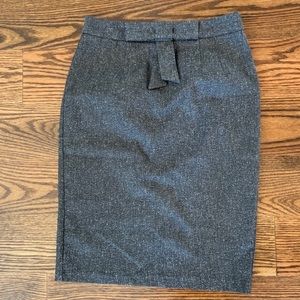 Forever 21 marled midi skirt with faux bow